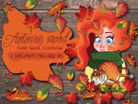 Download Digital Autumn Girl Clipart - Digital autumn Collection