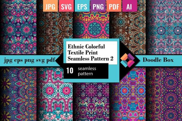 Download Ethnic Textile Print Seamless Pattern 2 - Tile Collection