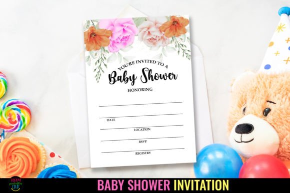 Download Baby Shower Party Invitations I Template - Party Collection