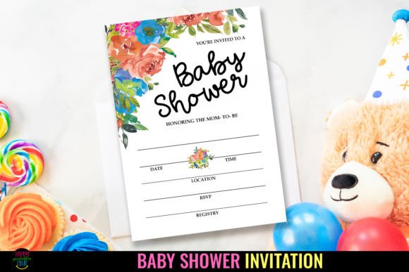 Download Baby Shower Party Invitations I Template - Party Collection