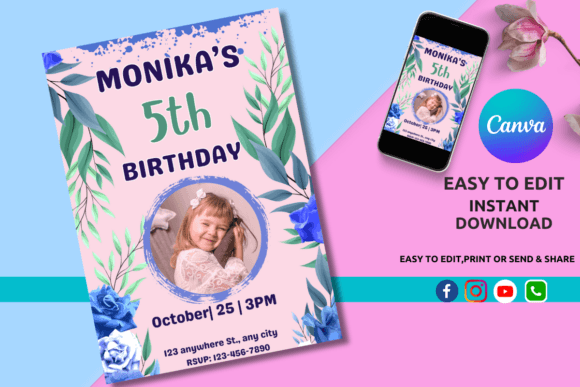 Download Digital Birthday Party Invitations - Party Collection