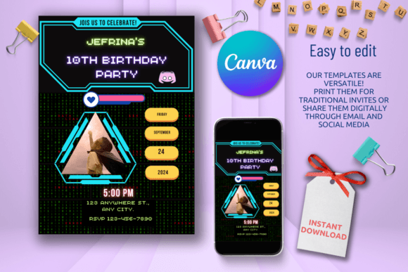 Download Digital Birthday Party Invitations - Party Collection