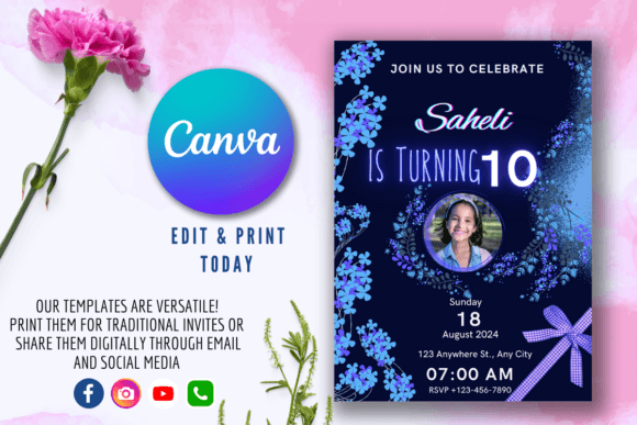 Download Digital Birthday Party Invitations - Party Collection