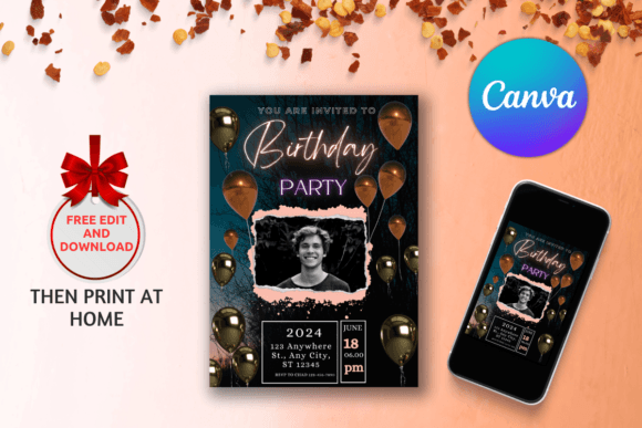 Download Digital Birthday Party Invitations - Party Collection