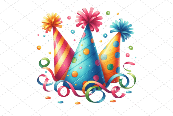Download PartyJoy Watercolor Celebration Clipart - Party Collection
