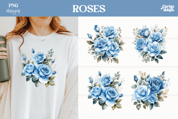 Download Watercolor Roses Sublimation PNG - Premium Resources