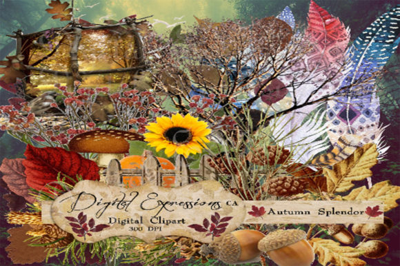 Download Digital Autumn Clipart - Digital autumn Collection